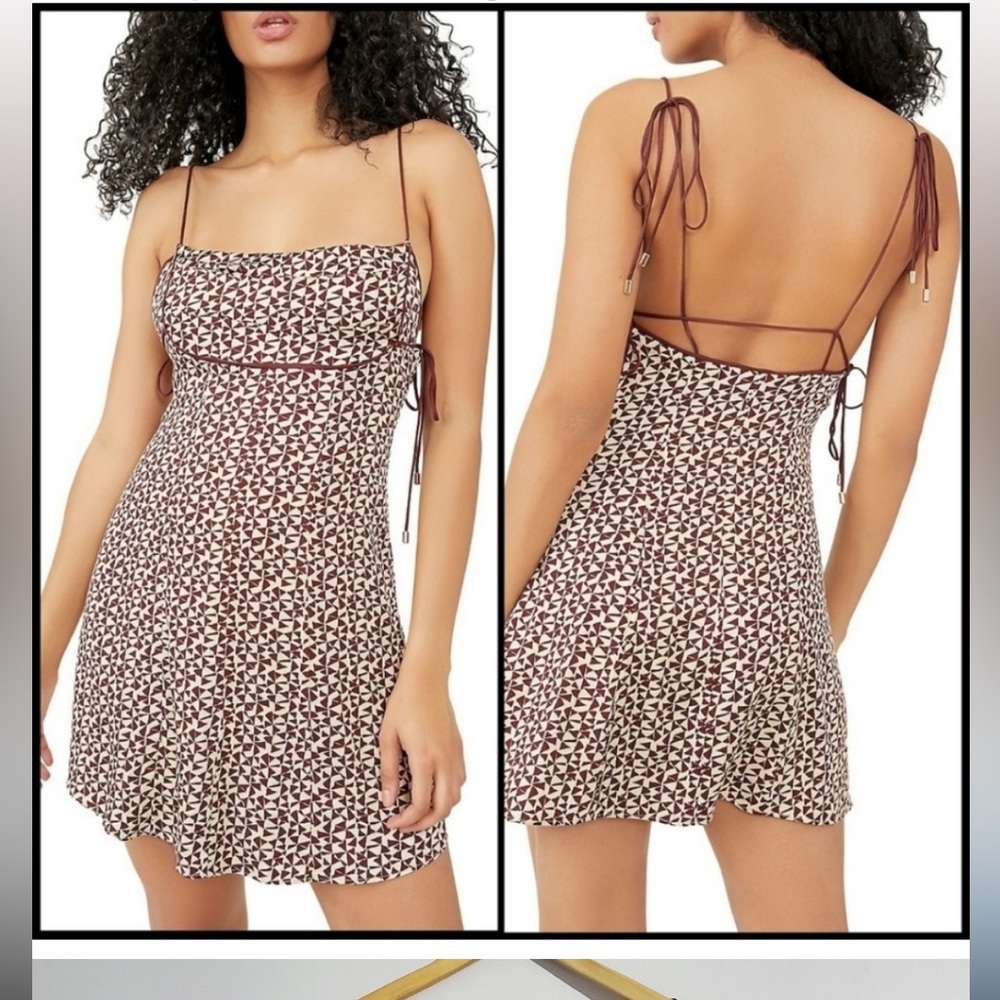 Free People Kai printed mini dress